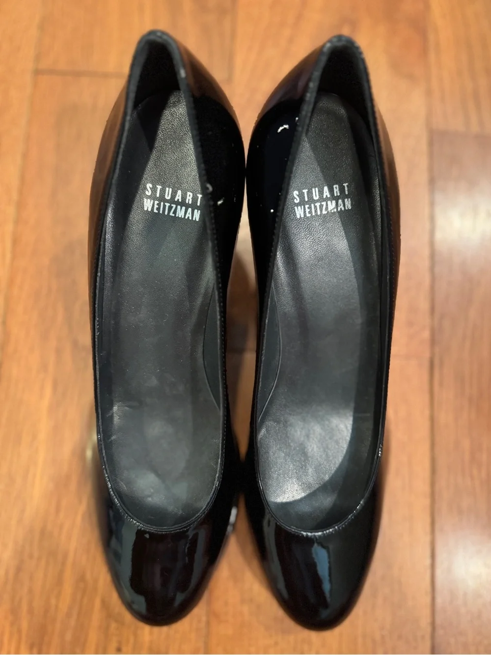NWOT Stuart Weitzman Black Patent Heels